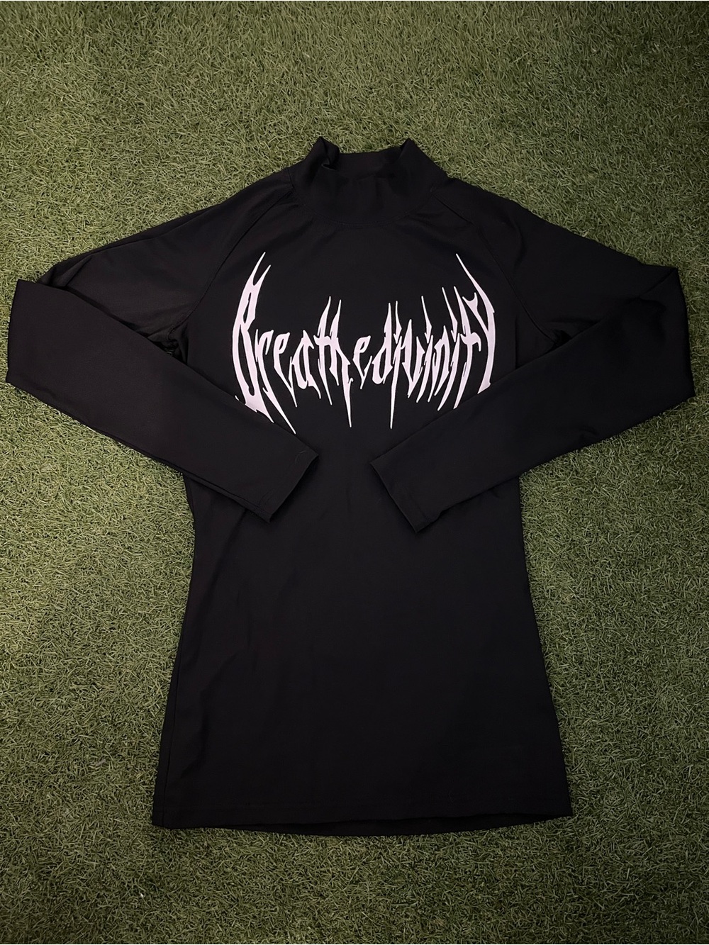 Breathedivinity Black Long Sleeve Compression tee